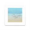 "Beach Day Ii" Matted and Framed White 36x36 Wall Art