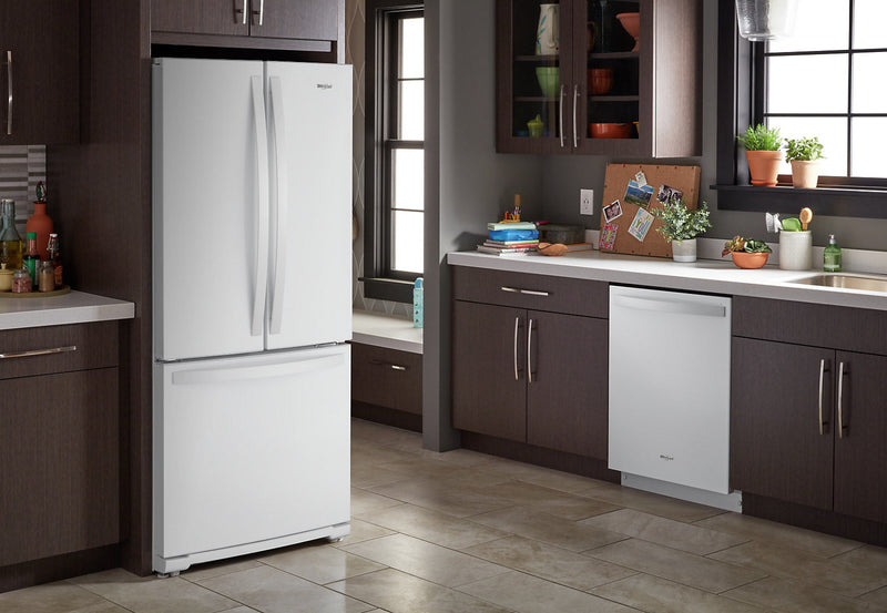 Whirlpool 30\" 20 Cu. Ft. French-Door Refrigerator - White - WRF560SFHW