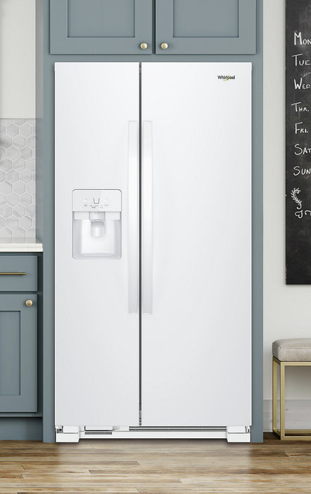 Whirlpool 33\" 21 Cu. Ft. Side-by-Side Refrigerator - White - WRS321SDHW