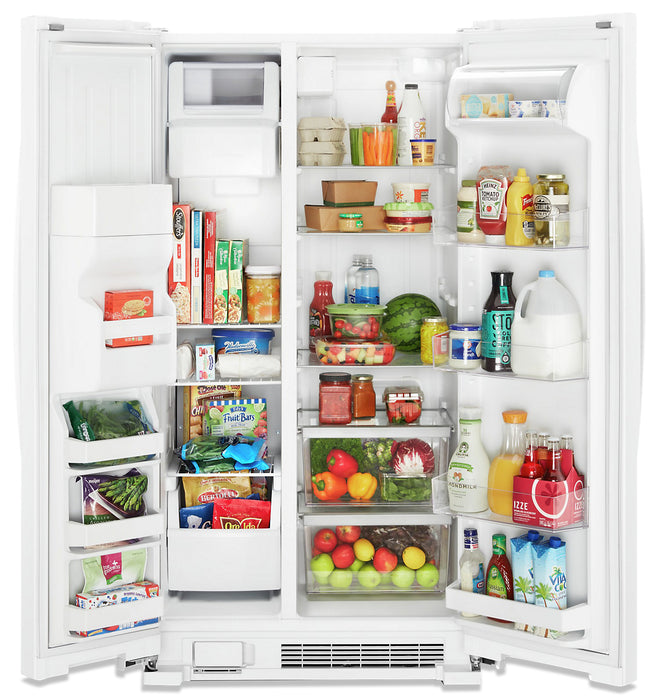 Whirlpool 36\" 25 Cu. Ft. Side-by-Side Refrigerator - White - WRS335SDHW