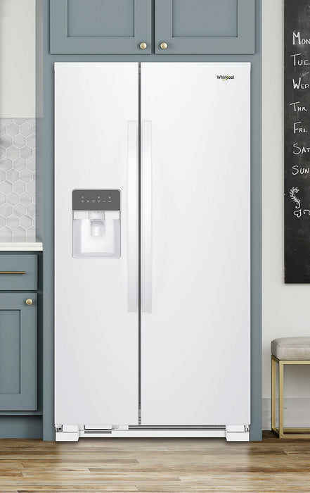 Whirlpool 36\" 25 Cu. Ft. Side-by-Side Refrigerator - White - WRS335SDHW