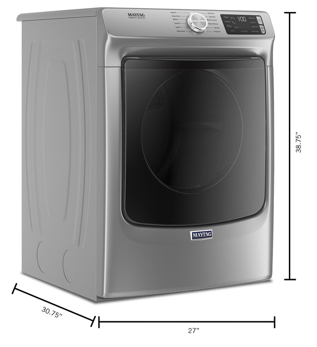 Maytag Front-Load 5.5 Cu. Ft. Washer with Extra Power and 7.3 Cu. Ft. Electric Steam Dryer – Slate