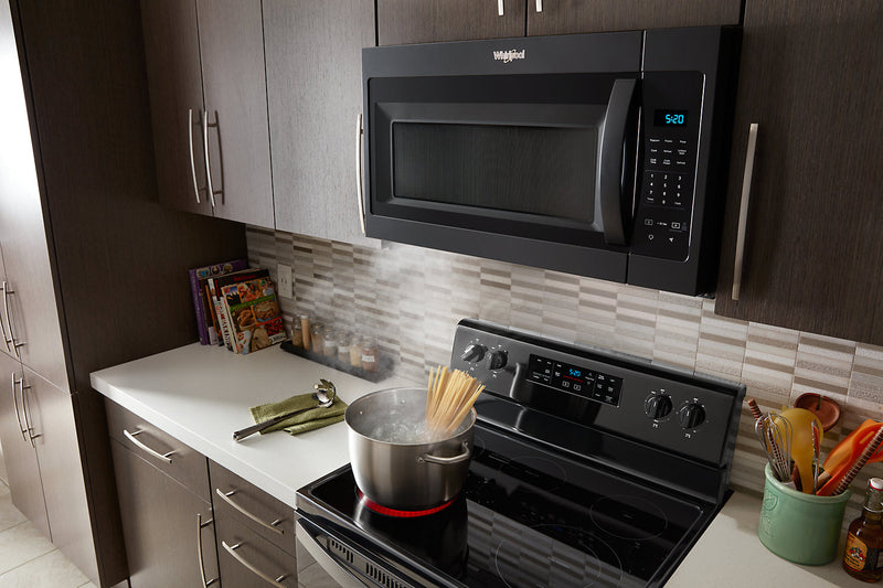 Whirlpool 1.7 Cu. Ft. Over-the-Range Microwave with 900 Watts Cooking - Black - YWMH31017HB