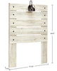 Abby Twin Headboard - White