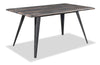 Amos Dining Table, Metal, 60"W - Grey