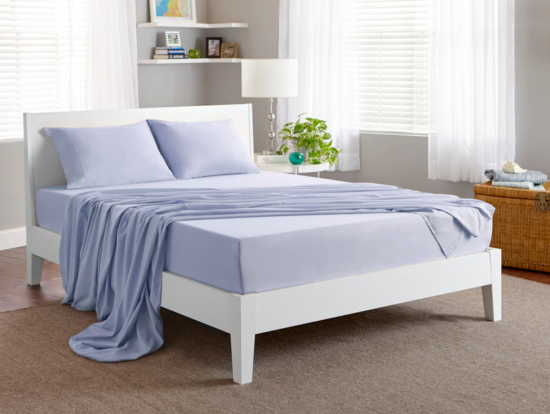 BEDGEAR Basic 3-Piece Twin Sheet Set - Mist