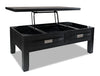 Bronx Coffee Table with Lift-Top - Dark Charcoal  - Industrial style Coffee Table in Dark charcoal