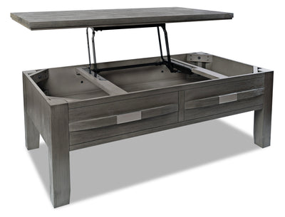 Bronx Coffee Table with Lift-Top - Grey  - Industrial style Coffee Table in Medium grey
