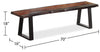Bowery Dining Bench