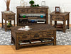 Casey Sofa Table - Rustic, Industrial style Sofa Table in Brown Acacia
