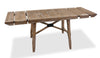 Cedar 6pc Dining Set with Table, Bench & 4 Chairs, Pine Wood, Trestle-Base, 72.07"W - Brown | Ensemble de salle à manger Cedar 6 pièces en pin avec table de 72,07 po (L), base à tréteaux, banc et 4 chaises - brun