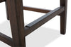 Quinn Counter-Height Stool – Brown - Contemporary style Bar Stool in Brown Rubberwood and Bonded Leather