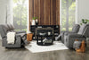 Chandler Chenille Reclining Sofa - Grey 