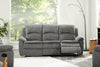 Chandler Chenille Reclining Sofa - Grey 