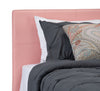 Chase Twin Bed – Pink - Contemporary style Bed in Pink Pine Solids and Faux Leather