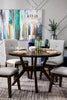 Chelsea 5-Piece Round Dining Package - Grey Brown