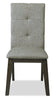 Chelsea Fabric Dining Chair - Grey Brown
