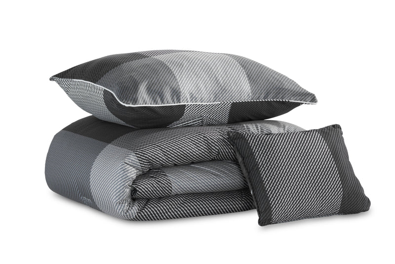 Charlie 3-Piece Twin Comforter Set - Grey