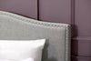 Cove Full Platform Bed - Glam, Traditional style Bed in Grey Solid Woods, Medium Density Fibreboard (MDF), Plywood