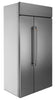 Café 48" Built-In 29.5 Cu. Ft. Smart Side-by-Side Refrigerator - CSB48WP2NS1 - Refrigerator in Stainless Steel with Brushed Stainless Steel Handles 