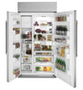 Café 48" Built-In 29.5 Cu. Ft. Smart Side-by-Side Refrigerator - CSB48WP2NS1 - Refrigerator in Stainless Steel with Brushed Stainless Steel Handles 