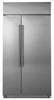 Café 48" Built-In 29.5 Cu. Ft. Smart Side-by-Side Refrigerator - CSB48WP2NS1 - Refrigerator in Stainless Steel with Brushed Stainless Steel Handles 