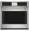 Cafe 30\" 5 Cu. Ft. Electric Wall Oven with True European Convection with Self Clean Racks - Stainless - CTS70DP2NS1