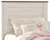 Willowton Twin Headboard - Country style Headboard in White Engineered Wood and Laminate Veneers
