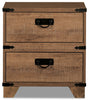 Driftwood Nightstand - Rustic style Nightstand in Light Wood Engineered Wood and Laminate Veneers