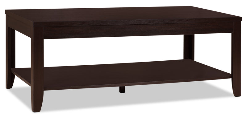 Aspen 47.3\" Traditional 3-Pack Coffee + 2 End Tables - Espresso Brown