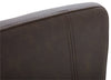 Quinn Counter-Height Stool – Brown - Contemporary style Bar Stool in Brown Rubberwood and Bonded Leather