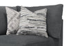 Evolve Linen-Look Fabric Modular Corner Chair - Charcoal 