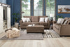 Febe Chenille Loveseat - Brown 