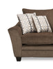 Febe Chenille Loveseat - Brown 
