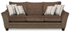 Febe Chenille Queen-Size Sofa Bed - Brown 