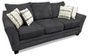 Febe Chenille Queen-Size Sofa Bed - Charcoal 