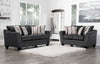 Febe Chenille Condo Loveseat - Charcoal 