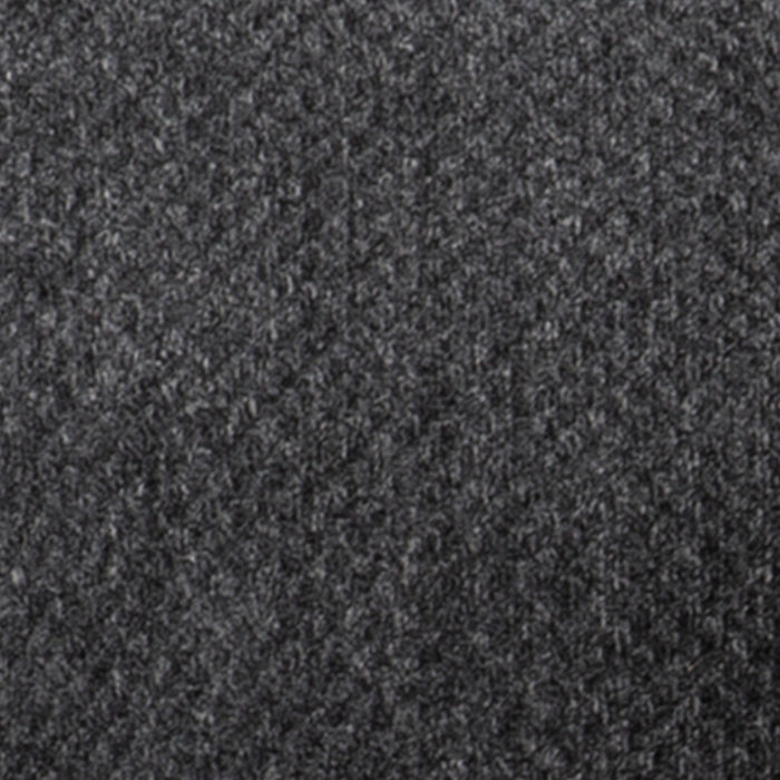 Made in Canada Febe 85\" Chenille Fabric Condo-Size Sofa with Flared Arms and Accent Pillows - Charcoal Grey