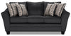 Febe Chenille Full-Size Condo Sofa Bed - Charcoal 
