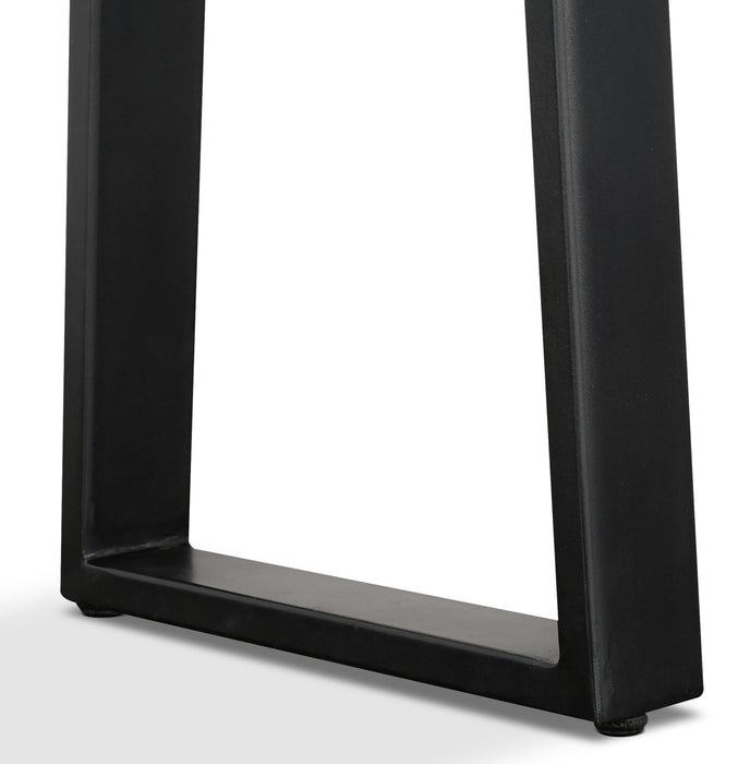 Agra 51\" Rustic Sofa Table - Brown and Black with Iron Legs