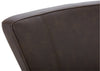 Quinn Counter-Height Stool – Brown - Contemporary style Bar Stool in Brown Rubberwood and Bonded Leather
