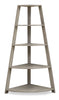 Ana Corner Bookcase – Dark Taupe