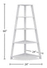 Ana Corner Bookcase – White