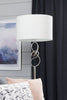 Chrome Swirl Floor Lamp