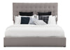 Jace Storage King Bed - Taupe - Modern style Bed in Taupe Solid Woods, Medium Density Fibreboard (MDF), Plywood