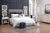 Jace Storage Queen Bed - Taupe - Modern style Bed in Taupe Solid Woods, Medium Density Fibreboard (MDF), Plywood