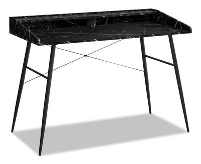 Jeremy Desk - Black Marble-Look 