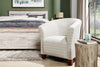 Jordy Ottoman Accent Table – Silver  