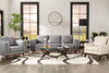 Kassia Linen-Look Sofa - Grey 