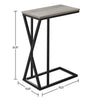 Leila Chairside Table - Grey  